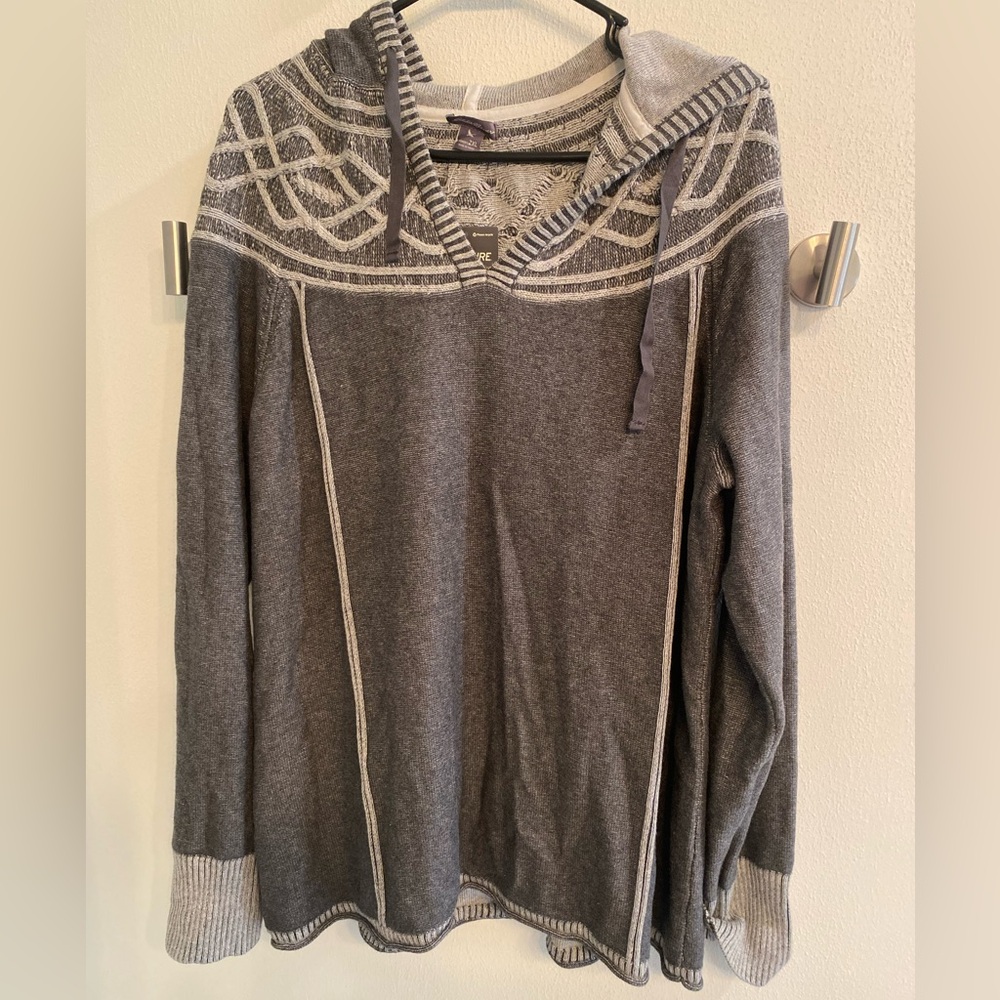 Eddie Bauer Gray Hooded Sweater